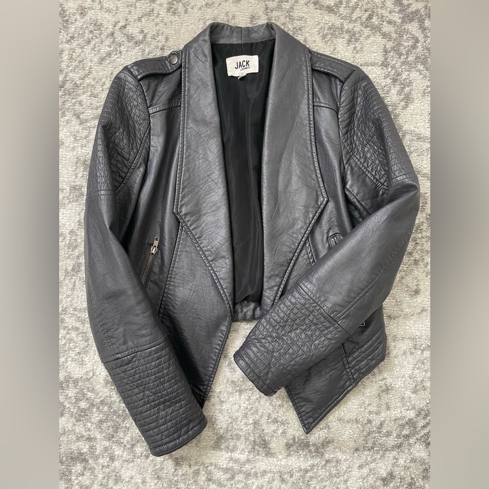 Jack by BB Dakota faux leather jacket size M